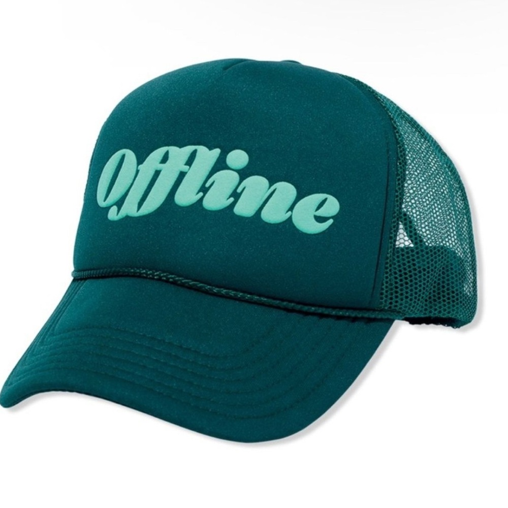 Teal 'Offline' Trucker Hat